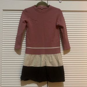 Casual Dress Tunic Sweatshirt dark pink Comfy Girl L Size 8 to 10